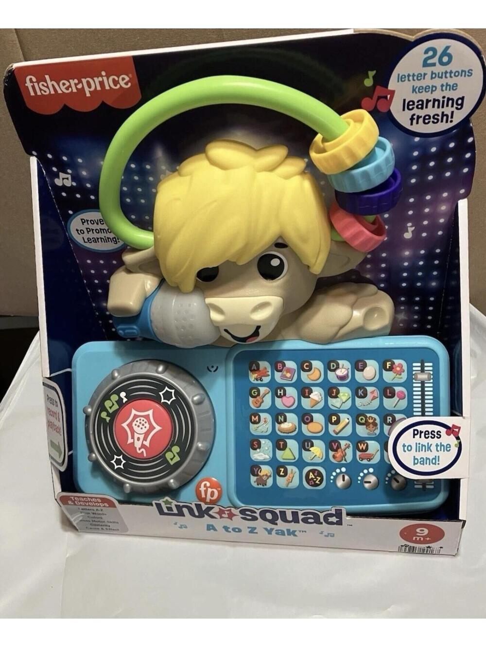 FISHER PRICE LINK SQUAD A TO Z YAK MUSICAL LEARNING TOY WITH 115 SONGS